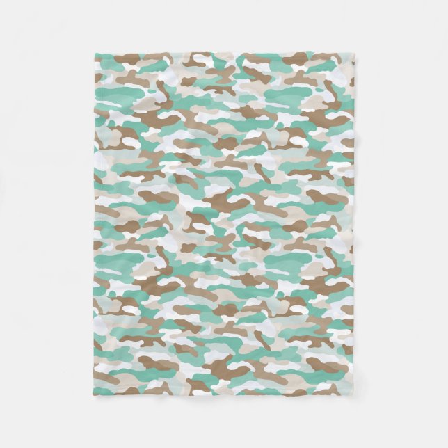 Coastal Camouflage Fleecedecke (Vorderseite)