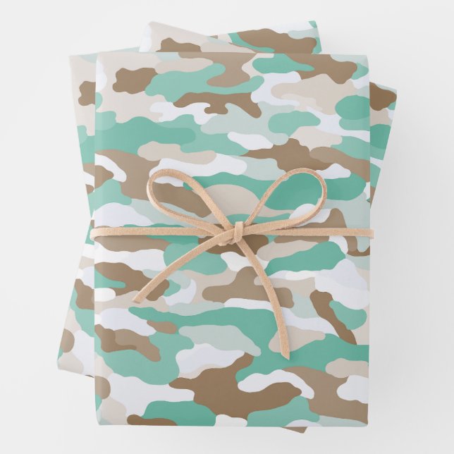 Coastal Camouflage Geschenkpapier Set (Beispiel)