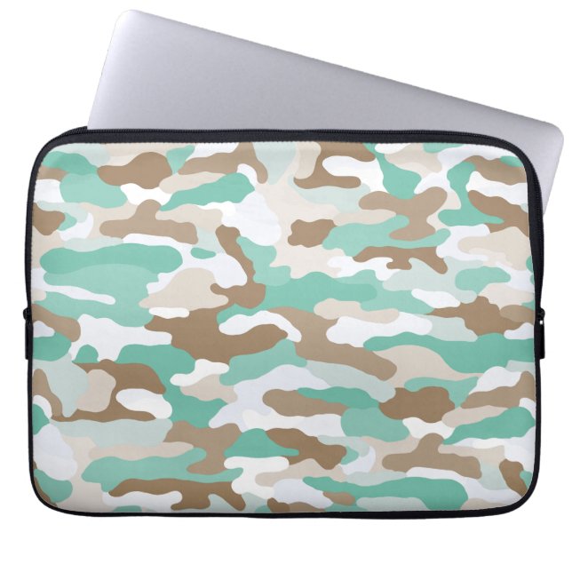 Coastal Camouflage Laptopschutzhülle (Vorderseite)