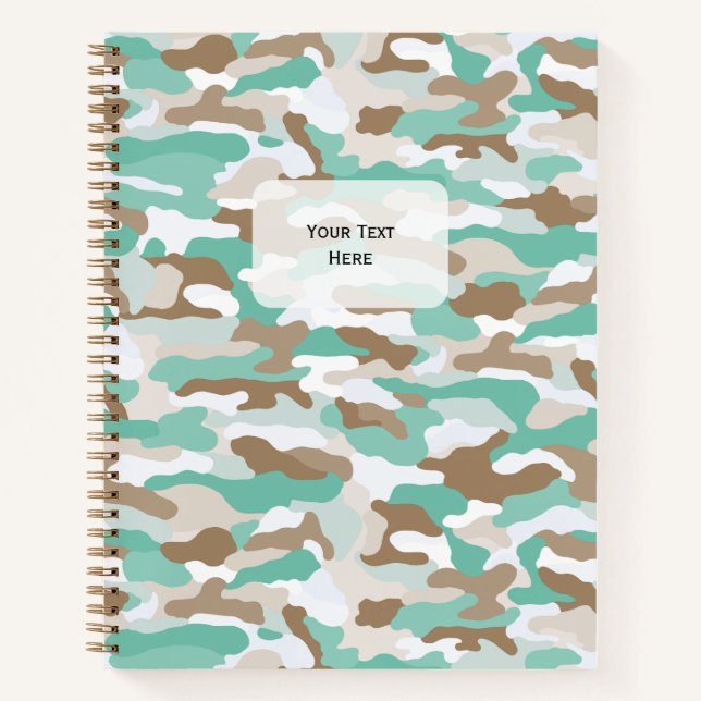 Coastal Camouflage Notizbuch (Vorderseite)