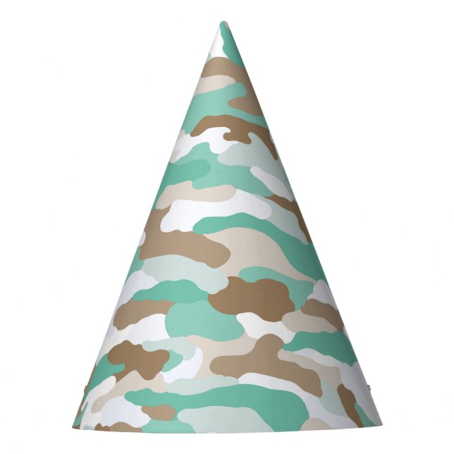 Coastal Camouflage Partyhütchen (Vorderseite)