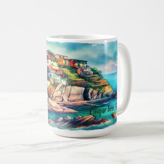Coastal Charm Cinque Terre | Kaffeetasse (VorderseiteRechts)
