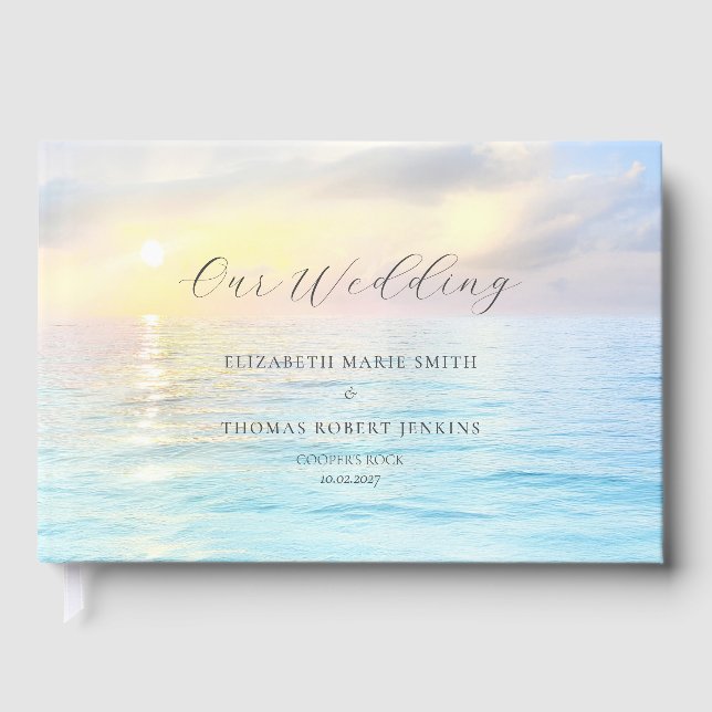 Coastal Charm Wedding Gästebuch (Vorderseite)