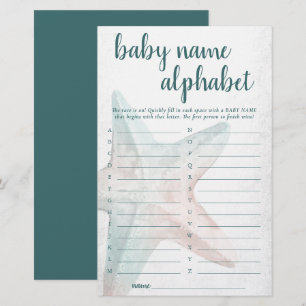 Coastal Chic Aquamarines Starfish Alphabet Name