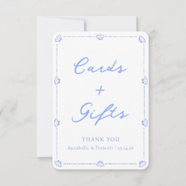 Coastal Chic Elegante Hochzeitskarten und Geschenk