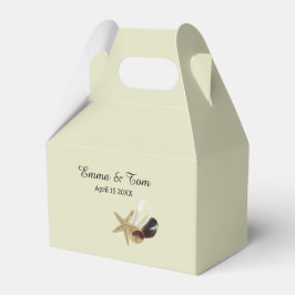 Coastal Chic Minimalistisch Beach Wedding Geschenkschachtel
