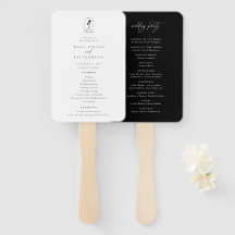 Coastal Chic Monogram Wedding Program