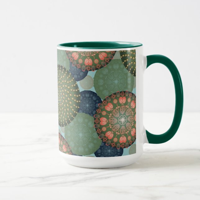 Coastal Chic Stylized Coral Tasse (Rechts)