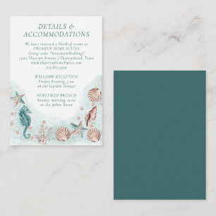 Coastal Chic Unterkünfte für Aquamarine und Kora Begleitkarte