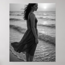 "Coastal Clarity — 2026 Solo Travel Calendar Art" Poster