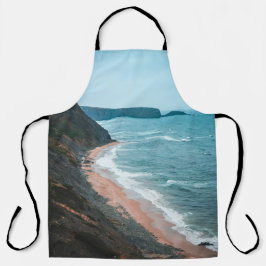 Coastal Cliffside Waves Apron Schürze