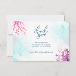 Coastal Coral Reef Vielen Dank Karten