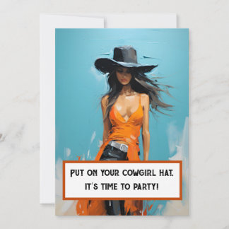 Coastal Cowgirl ästhetische 30. Geburtstag Party Einladung