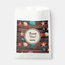 Coastal Cowgirl Birthday Favor Bags with Name Geschenktütchen