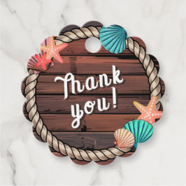 Coastal Cowgirl Kids Birthday Party Thank You   Geschenkanhänger