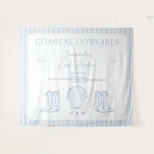 Coastal Cowgirl Letztes Rodeo Junggesellinnenabsch Wandteppich