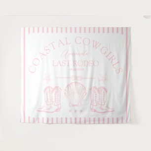 Coastal Cowgirl-Stiefel Western-Junggesellinnenabs Wandteppich