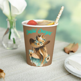 Coastal Cowgirl Western Party Pappbecher