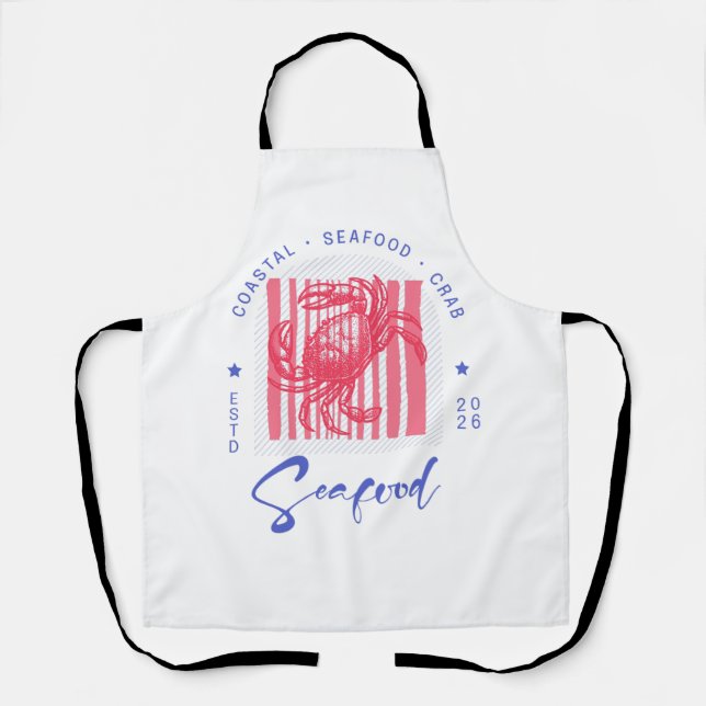 Coastal Crab Cloth Placemat Schürze (Vorderseite)