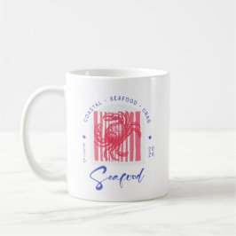 Coastal Crab Pink Can Glass Kaffeetasse