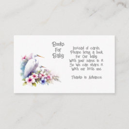Coastal Egret Books for Baby Enclosure Card Begleitkarte