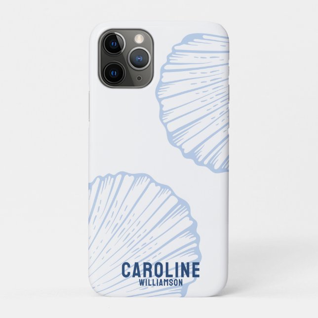 Coastal Enkelin naublue seashell Case-Mate iPhone Hülle (Rückseite)