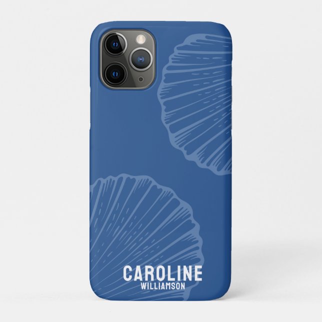 Coastal Enkelin naublue seashell Case-Mate iPhone Hülle (Rückseite)