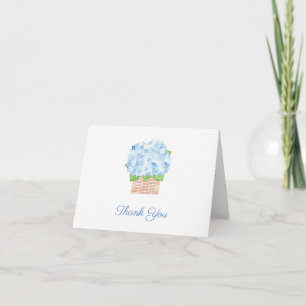 Coastal Grandma Hortensien Jungen-Baby-Party Dankeskarte