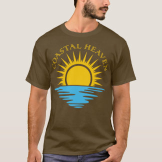 Coastal Heaven Sunrise Beach Surf Paradies T-Shirt