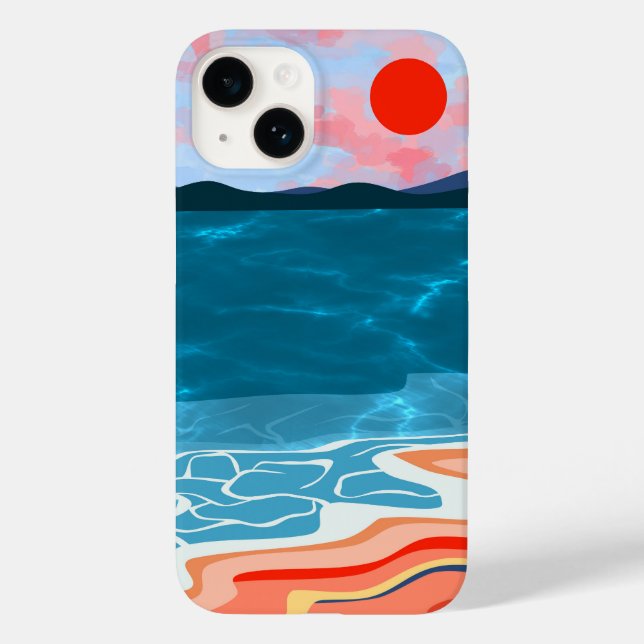 Coastal Hues Case-Mate iPhone Hülle (Rückseite)