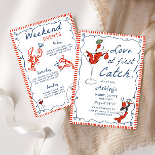 Coastal Humster Bachelorette Einladung