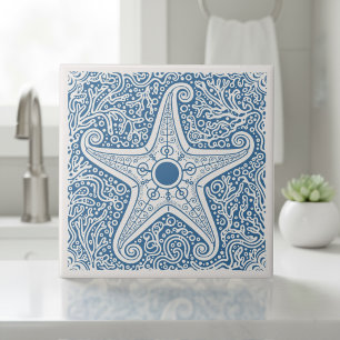 Coastal Life Series Seestern Blau D1208 Fliese