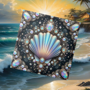 Coastal Living   Schwarze Meeresmuschel Opal Diama Fliese