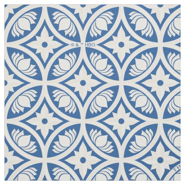 Coastal Lotus Tile Muster - The White Lotus Stoff (Muster)