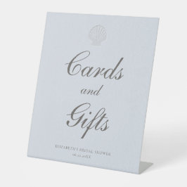 Coastal Nautical Bridal Shower Cards Gifts Sign Sockelschild