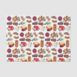 Coastal New England Foods Northeast America USA Seidenpapier