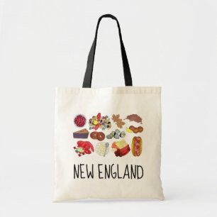 Coastal New England Foods Northeast America USA Tragetasche