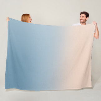 Coastal Ombre Charm: Beach Inspiriert Fleecedecke