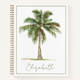 Coastal Palm Tree Personalized Notizbuch