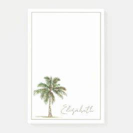 Coastal Palm Tree Personalized Post-it Klebezettel