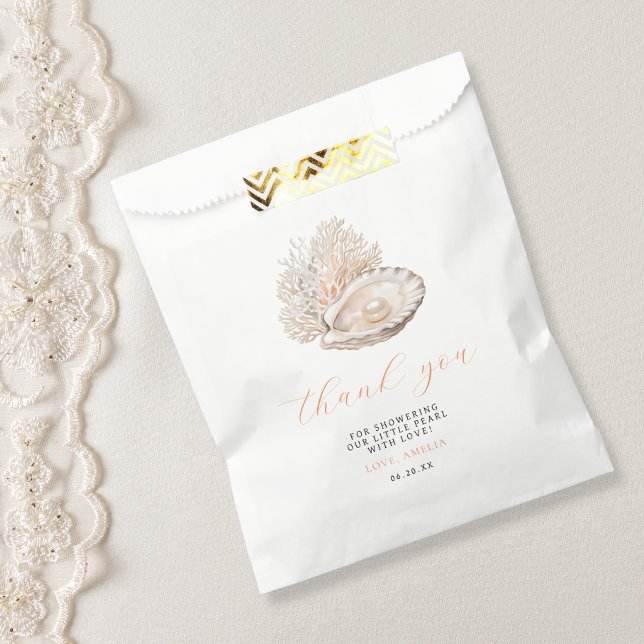 Coastal Pearl Baby Dusche Vielen Dank für Ihre Unt Geschenktütchen (Von Creator hochgeladen)