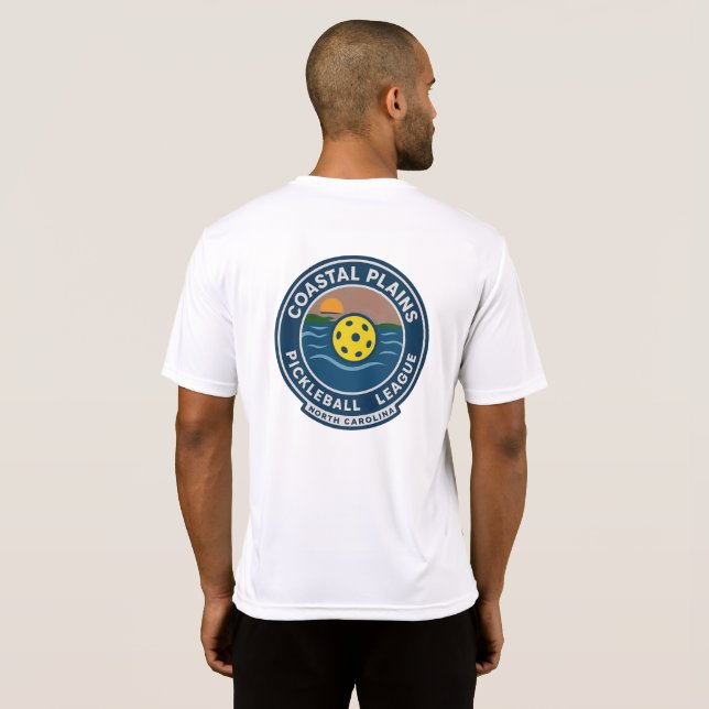 Coastal Plain Pickleball Liga T-Shirt (Schwarz voll)