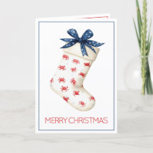 Coastal Red Crab Weihnachtsfest Strumpf