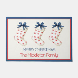 Coastal Red Crab Weihnachtsfest Strumpf Fußmatte