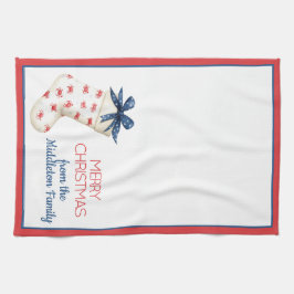 Coastal Red Crab Weihnachtsfest Strumpf Geschirrtuch