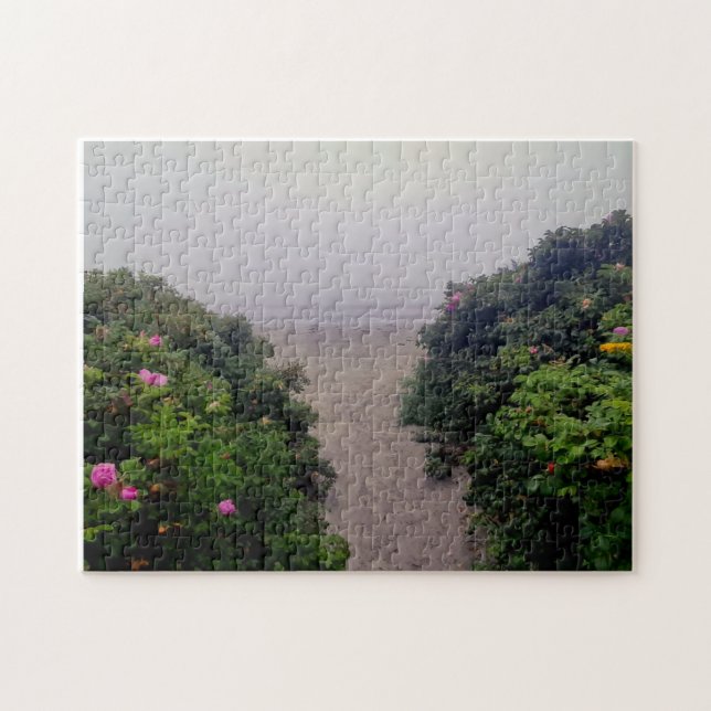 Coastal Roses Leading to the Shore Puzzle (Horizontal)