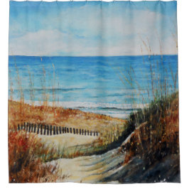 Coastal Sand Dunes Beach Art Dusche Vorhang