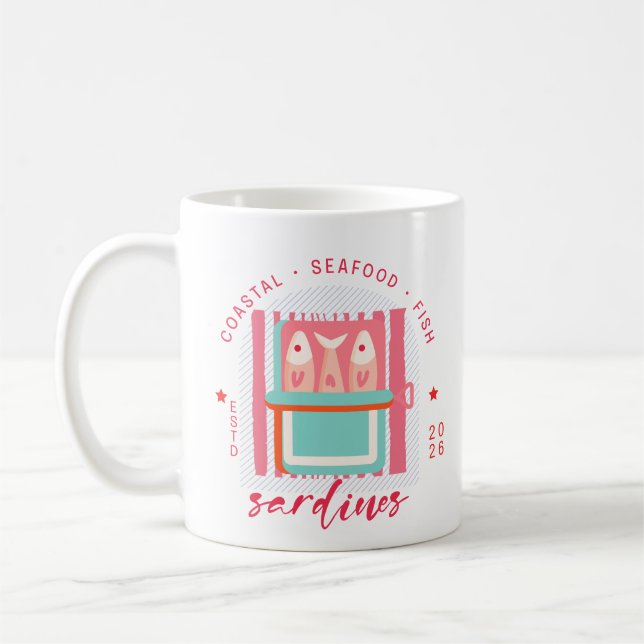 Coastal Sardines Italy Style Kaffeetasse (Links)