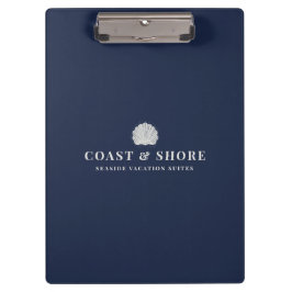 Coastal Seashell Brand Logo Klemmbrett