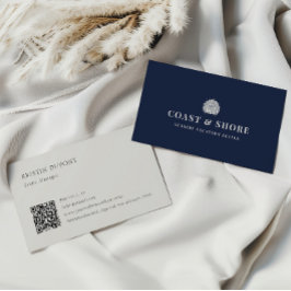 Coastal Seashell Brand Logo Visitenkarte